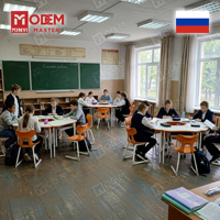 MINYI DAISY Russia Ensemble table et chaise de bureau d'étude, et bureau et chaise en plastique pour étudiants universitaires
