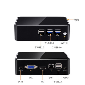Mini PC Industrial con Carcasa de Aluminio, Procesador 2955U, Computadora de Escritorio Compacta para Negocios y Automatización - Product Image 6