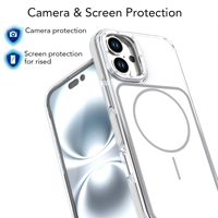 Coque de téléphone magnétique robuste pour iPhone 16, double couche, antichoc, protection intégrale, robuste, protection intégrale du corps