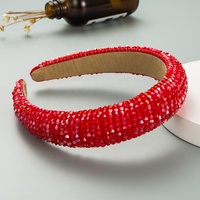 Accessoires de cheveux de luxe Bling Bandeaux colorés Bandeau perlé pour femmes Bandeaux de cheveux en cristal