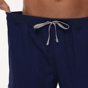 看護用作業服快適な男性用スクラブユニフォームソフトドクターナーススーツストレッチVネックインナースクラブユニフォーム - Product Image 4