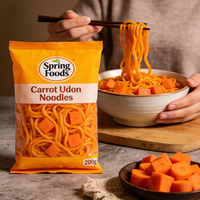 Quick Cook Instant Low Sodium Vegan Pumpkin Durum Wheat Udon Noodles Bulk Bag Box Cup Vegetarian Food