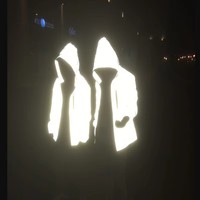 Dernier nouveau style hommes décontracté hip-hop gris nuit réfléchissant extérieur imperméable coupe-vent mode à capuche doudoune vêtements