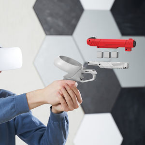 Empuñadura de pistola de controlador para <span class=keywords><strong>Oculus</strong></span> <span class=keywords><strong>Quest</strong></span> <span class=keywords><strong>2</strong></span> VR Accesorios pistola de tiro para mejorar la experiencia del juego Controladores de bastidores de tiro - Product Image 3