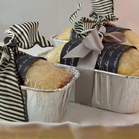 Petit moule à tartelettes en aluminium pour la cuisson des gâteaux Mini plat à tarte en aluminium Moule à muffins avec outils pour gâteaux en métal Plateau Support pour assiettes