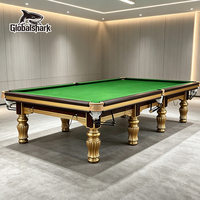 Table de billard standard de 12 pieds avec cadre en bois massif et plateau en ardoise pour la maison, les clubs, les pubs et les tournois