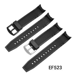 Correas de Reloj de Silicona con Logotipo Personalizado y Hebilla Metálica para <span class=keywords><strong>Casio</strong></span> EF550 <span class=keywords><strong>EF</strong></span>-550 - Product Image 5