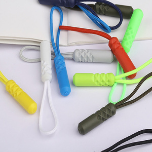Cordón de cuerda de diseño Popular, bolso colorido, deslizador de cremallera, tirador de cremallera de silicona 3D, deslizador de cremallera de PVC, deslizador de cabeza de cremallera de goma - Product Image 2