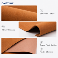 Simili cuir suédé en microfibre PU 0,8 mm, tissu synthétique nubuck doux pour chaussures, sacs, pompons, ceintures, artisanat DIY, matériaux de rembourrage