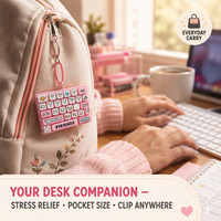 Mini clavier mécanique personnalisé porte-clés, interrupteur clicker, jouet anti-stress, keycaps artistiques Kawaii, ASMR, soulagement du stress, OEM, cadeau en gros, porte-clés