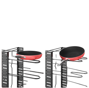 Porte-casserole de cuisine réglable étagère <span class=keywords><strong>organisateur</strong></span> de casseroles 8 niveaux supports de casseroles et poêles <span class=keywords><strong>organisateur</strong></span> pour armoire - Product Image 4