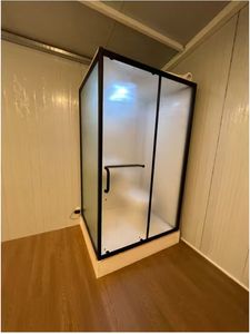 Casa Móvil Moderna de Acero con Techo a Dos Aguas, Cabaña Prefabricada <span class=keywords><strong>Elevada</strong></span> con Porche para Uso Residencial/Resort, Oficina, Villa, Hotel - Product Image 3