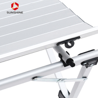 Table de Camping pliante, légère, Portable, en aluminium, pour l'extérieur