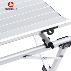 定制沙滩轻便便携式户外铝合金折叠露营桌 - Product Image 4