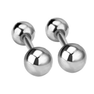 Boucles d'oreilles clous rondes petites en forme de boule couleur or jaune pour femmes, hommes, enfants, bébés filles, bijoux pour enfants - Product Image 5