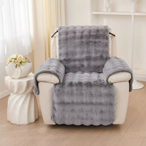 1 Kişilik Kalın Peluş Yatar Koltuk Kaymaz Koltuk Örtüsü Yumuşak Tekli Kılıf Rahatlatıcı Yatarlar Kanepe Minderi Ev - Product Image 2