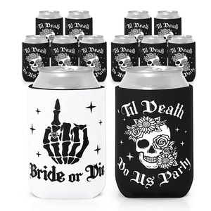 Sacchetti per bevande da sposa o da morire sacchetti per bevande riutilizzabili fino alla <span class=keywords><strong>morte</strong></span> fai festa negli stati uniti per bomboniere per addio al nubilato con alcol gotico di Halloween - Product Image 6