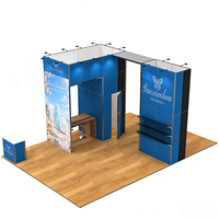 Stand d'exposition personnalisé en aluminium extrudé 10x10, stand modulaire personnalisé pour salon professionnel, stand d'exposition pour foire commerciale