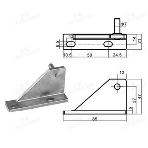 Bisagra para Puerta de Refrigerador ZG-D, Acero Inoxidable Fundido con Precisión, 85 mm de Longitud, Fácil Instalación, Accesorio para Equipamiento de Cocina - Product Image 2