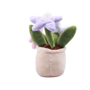 Kawaii Personalizado Recheado Brinquedos De Pelúcia Damasco Flor Flores Simulado Planta Em Vaso para Crianças Home Office Decoração Stress Relief - Product Image 6