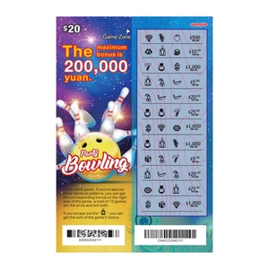 Impression de billets de loterie personnalisés en gros, cartes à gratter, billets de loterie en promotion - Product Image 2