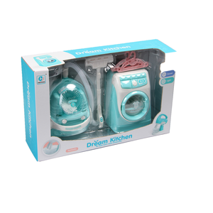 DF giocattoli elettronici <span class=keywords><strong>aspirapolvere</strong></span> e lavatrice simulazione kids play house elettrodomestici - Product Image 1