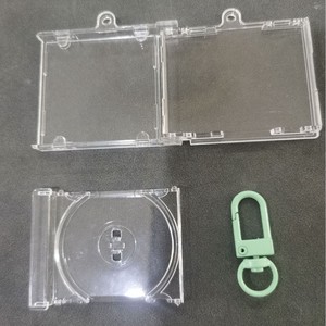 Venta al por mayor estrella que rodea soporte <span class=keywords><strong>Spotify</strong></span> álbum acrílico Mini NFC CD caja llavero en blanco - Product Image 6