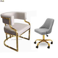 Ensemble de mobilier moderne pour salon de manucure, table de manucure en marbre blanc et chaise de pédicure, fauteuil de spa, comptoir de réception pour salon de beauté