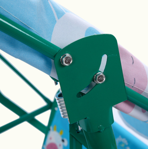 Columpio de jardín para niños balancín niños patio al aire libre metal 2 asientos hamaca <span class=keywords><strong>con</strong></span> dosel reposapiés - Product Image 5