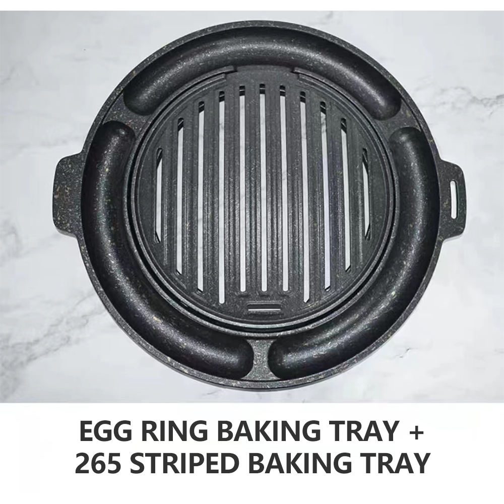EGG RING BAKING TRAY +265 STRIPED BAKING TRAY