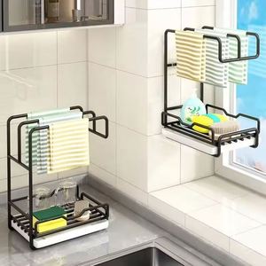 Estante Organizador de Cocina para Paños y Esponjas, Soporte de Pared para Accesorios de Cocina - Product Image 1