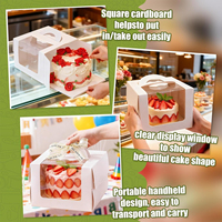 Boîte à gâteau en papier sur mesure avec poignée pour cupcakes et muffins