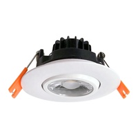 Plafonnier LED encastré à cardan fin de 3 pouces avec boîte de jonction, downlight fin à cardan étanche