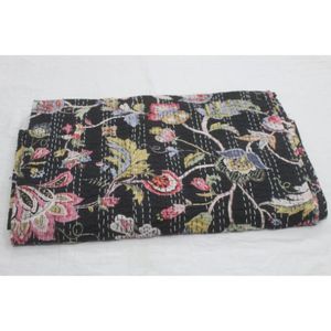 Cubrecama y Colcha Kantha Más Vendidos, Hechos a Mano, de Algodón Estampado, Lavables, Suaves, Ecológicos, Decoración para el Hogar, Regalo de Inauguración - Product Image 5