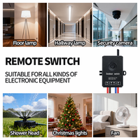 Interruptor de Control Remoto Inalámbrico RF433MHz DC IP67 para Exteriores, 72V 30A, Interruptor de Alimentación de Luz con Terminales de Conexión Rápida