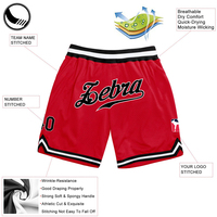 Shorts de basketball personnalisés en velours côtelé rose pour hommes, avec broderie et sublimation, pour dropshipping