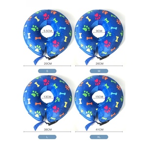 Collier de rétablissement de la santé des animaux de compagnie avec impression personnalisée beignet après chirurgie collier de protection souple réglable en PVC gonflable pour le cou pour chiens et chats - Product Image 6