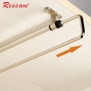 RESSAM Cintre de <span class=keywords><strong>placard</strong></span> <span class=keywords><strong>extensible</strong></span> pour armoire Porte-vêtements monté sur le dessus <span class=keywords><strong>Tringle</strong></span> de <span class=keywords><strong>placard</strong></span> télescopique pour vêtements - Product Image 4