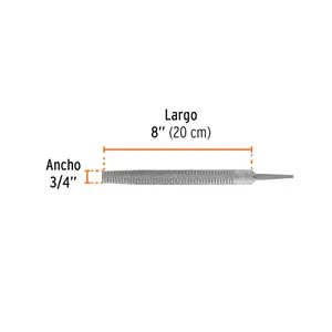 Caja de 6 limas raspadoras de 8', TRUPER - Product Image 2