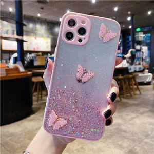 Custodia morbida per ragazza femminile con farfalla 3d Bling per Iphone 13 11 12 Pro Max Mini 7 8 Plus Xr X Xs Max <span class=keywords><strong>Se</strong></span> <span class=keywords><strong>2020</strong></span> <span class=keywords><strong>Cover</strong></span> per telefono ragazza - Product Image 4