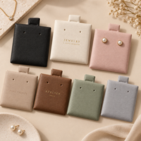 Cartes de présentation de bijoux personnalisées haut de gamme avec effet gonflé et marquage personnalisé, pour boucles d'oreilles et colliers, destinées aux petites entreprises de bijouterie