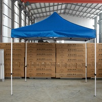 Tente de réception pliable 3x3 4x4 robuste et personnalisable toutes saisons pour mariages en extérieur, chapiteau de foire commerciale avec structure en fer et toile Oxford