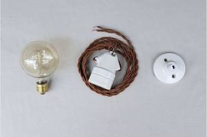 Lustre en céramique 40W Décoration d'intérieur Salon Salle à manger Chambre à coucher Anneau de lustre en tungstène LED Albâtre - Product Image 5