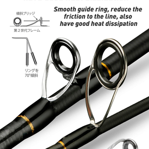 JOHNCOO High Carbon High Quality Fishing Slow Pitch <strong>Jigging</strong> 1.68m/1.8m/1.98m Rod - Product Image 4