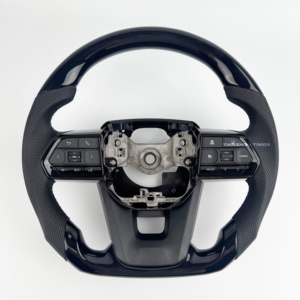 Volante de Cuero con Revestimiento de Cuero para <span class=keywords><strong>Toyota</strong></span> Hilux, Fortuner, Camry, Land Cruiser, Corolla, Hiace 86, Mark X, Prado 120, <span class=keywords><strong>Yaris</strong></span>, RAV4, Disponible en Stock - Product Image 3
