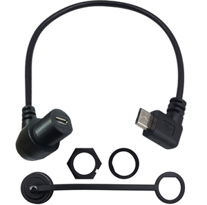 <span class=keywords><strong>Cable</strong></span> Coaxial <span class=keywords><strong>Micro</strong></span> <span class=keywords><strong>USB</strong></span> Hembra a Macho de 90 Grados, para Montaje en Panel, Resistente al Agua, para Automoción - Product Image 5