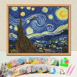 Factory Direct 5d Diamond Painting The Starry Sky Personalized Diamond Painting Set Holiday Gift - Product Image 1