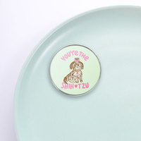 Spedizione Diretta di Badge Rotondi Personalizzati Stampati, Spille Personalizzate con Cartoni Animati, Citazioni Ispiratrici, Figure di Animali e Piante