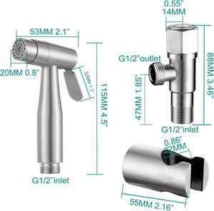 Rociador de Bidé para Inodoro de Plástico ABS Plateado, de Alta Presión, Moderno, para Uso en Hoteles, con Instalación Fácil y 2 Años de Garantía - Product Image 4