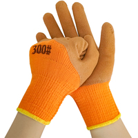 7G éponge sieste polycoton doublure latex mousse enduit doigt renforcé gants de travail d'hiver